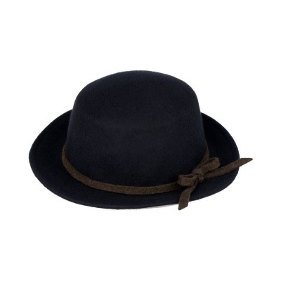 VBIGER Bowler Hat Fedora Woolen Hats Flat Brim Derby Hats For  Black  eb-09828751